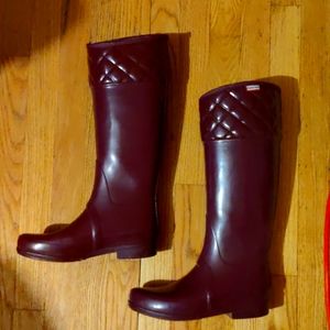 Hunter purple rain boots